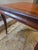 Vintage Leather Top Embossed Game Card Table For Sale - Image 13 of 13