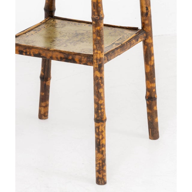 Aesthetic Movement Bamboo Two-Tier Side Table For Sale In New York - Image 6 of 7