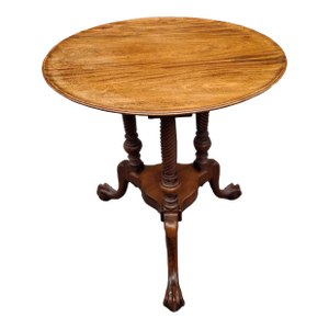 Early 20th Century Chippendale Style Mahogany Round Tea Table