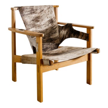 Swedish Mid-Century Wooden Trienna Armchair by Carl-Axel Acking, 1950s For Sale