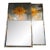 Pair of Jansen Manner Eglomise Sunburst Trumeau Mirrors For Sale