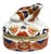 Vintage Andrea by Sadek Frog Imari Porcelain Trinket Box- Royal Crown Derby / Limoges Style – Japanese / Chinoiserie For Sale