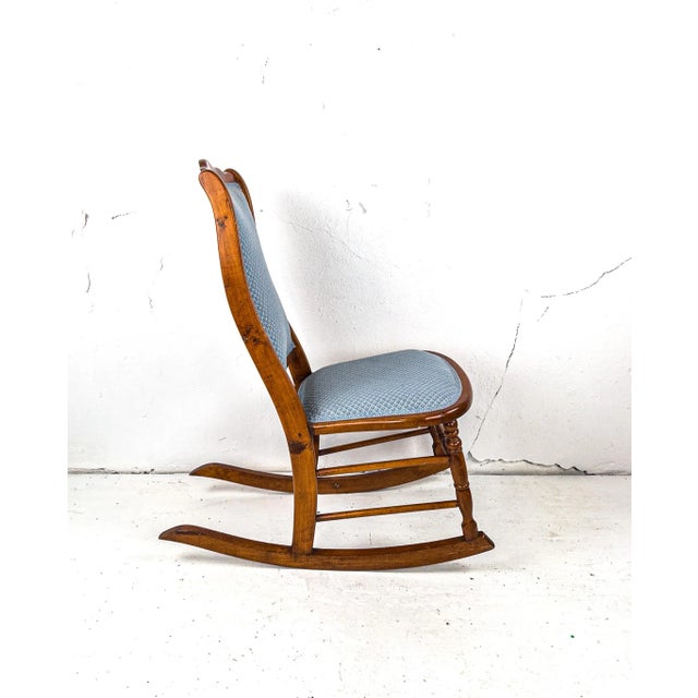 Early 20th Century Victorian Style Rocking Chair For Sale In Portland, OR - Image 6 of 13