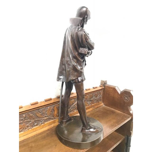 18th Century Bronze Statue of a Shakespearean Character For Sale - Image 4 of 9