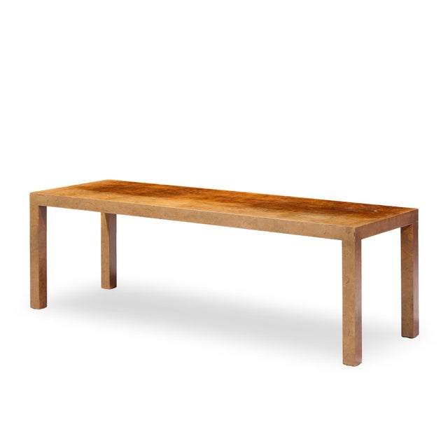 Mid-Century Modern Milo Baughman for Directional Mid Century Burlwood Parsons Coffee Table For Sale - Image 3 of 10