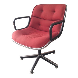 1980s Mid-Century Modern Charles Pollock for Knoll Executive Chair For Sale