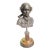 Theodore Alexander Bronze Bust of Mozart Mounted on Turned Fruitwood and Ebonized Base For Sale