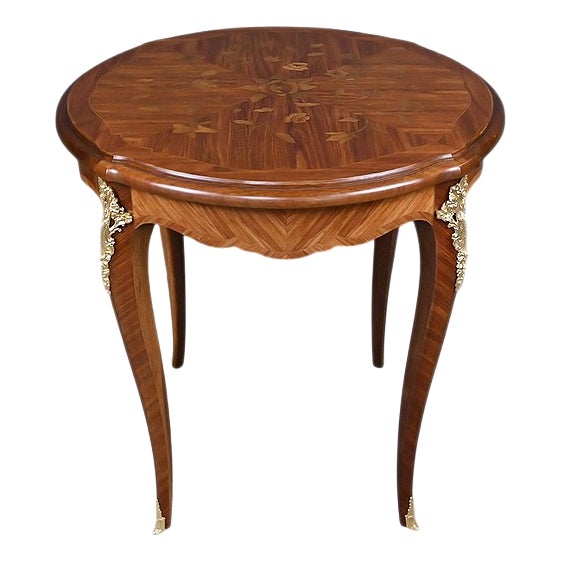 Louis XV Style Marquetry Coffee Table For Sale