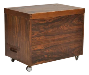 Rolf Hesland Rosewood Cube Bar by Bruksbo