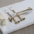 A refined addition to any cocktail or cheese board presentation, this set of four stainless steel and brass forks features...