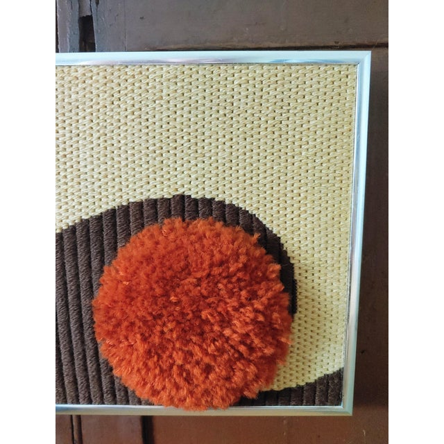 Here's a very nice 1970s decorative weaving for the wall. Excellent craftsmanship. Center is a mini Rya rug at the end of...