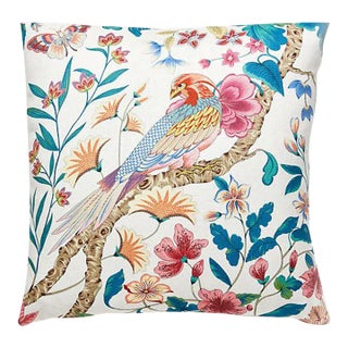 The House of Scalamandré Botany Bay Pillow, Perennial Garden For Sale