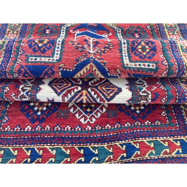 Antique Caucasian Fachralo Kazak Prayer Rug, 1890s For Sale - Image 16 of 18