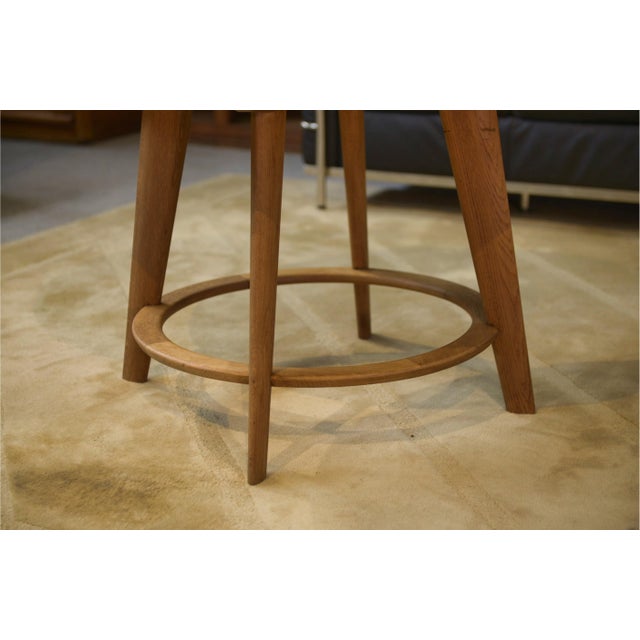 Vintage Oak Side Table with Tapered Legs by Louis Majorelle, 1930s For Sale - Image 6 of 13