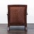 Ethan Allen Ethan Allen Jamaica Lounge Chair With Curved Wood Arms and Green Cushions For Sale - Image 4 of 8