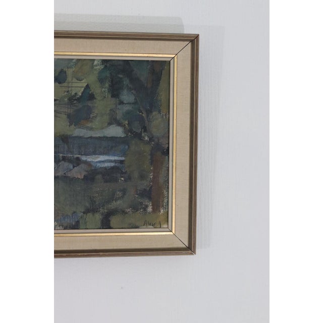 Alvar Jansson, Obscured by Trees, 1950s, Oil on Canvas, Framed For Sale - Image 14 of 15