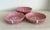 Vintage Pink Cabbage Leaf Majolica Bowls - Set of 3 For Sale In Miami - Image 6 of 13