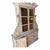 Wood Sarreid Ltd. Vissy Cabinet & Bookshelf – Distressed Oak Designer Display Hutch For Sale - Image 7 of 12