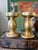 Pair of Vintage Italian Gilt Ceramic Candlestick Holders For Sale - Image 4 of 10