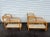 Wood 1950s Mid 20th Century 3 Tier Bent Bamboo Side Tables - A Pair For Sale - Image 7 of 7