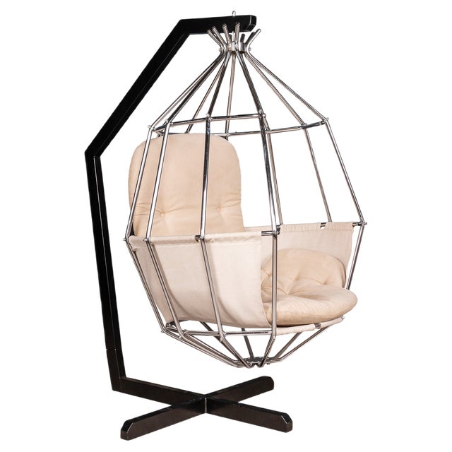 Vintage Parrot Cage Chair from Ib Arberg, 1970s For Sale