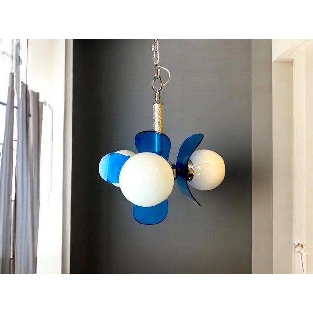 Mid-Century Modern Spanish Ceiling Lights with 3 Lights, 1970s For Sale - Image 4 of 9