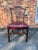 English Antique Chippendale Style Mahogany Leather Seat Dining Side Chairs For Sale - Image 3 of 17