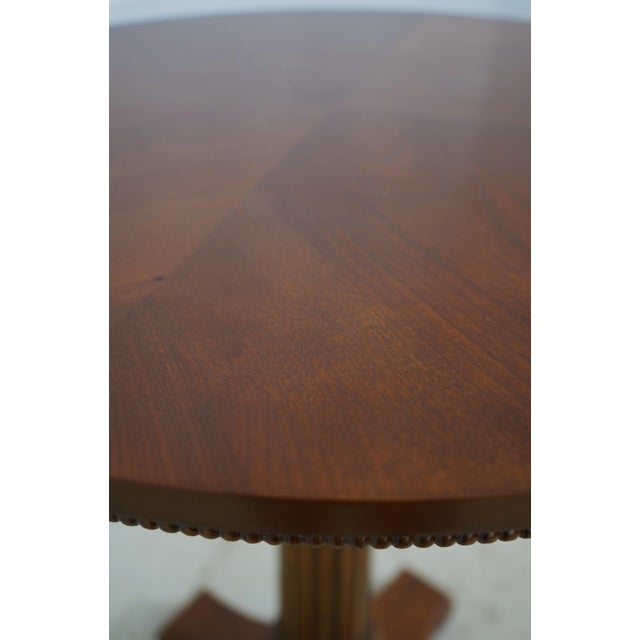 Cherry High Top Round Pub Table For Sale - Image 9 of 10