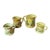 1970s Set of 4 Ceramic Americana Measuring Cups With Eagle Accents For Sale