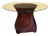 Vintage Rattan Marquetry Table, 1970s For Sale