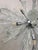 Murano Glass Ice Clear Sputnik Italian Chandelier For Sale - Image 9 of 12