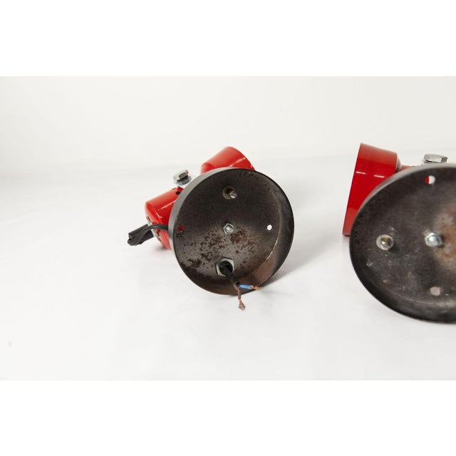 Red and Black Wall Lights, 1970s, Set of 2 For Sale - Image 12 of 18