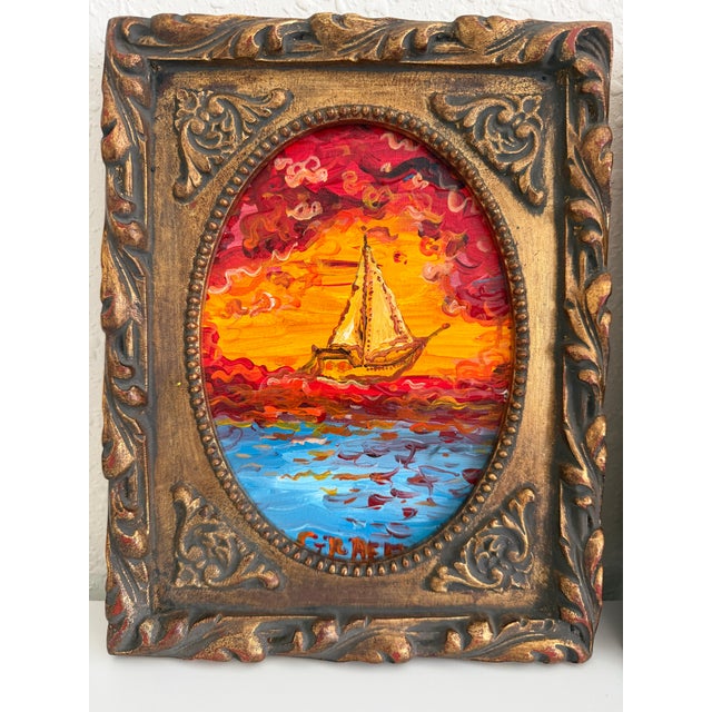 Beautiful collection of three original nautical paintings by artist Serg Graff, created in Florida in 2026. Each artwork...