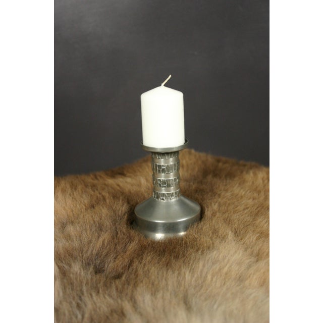 Vintage Danish Pewter Candleholder from Jyde Kunst, 1960s For Sale - Image 6 of 16