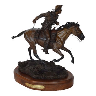 James Regimbal Bronze "Pony Express" Sculpture For Sale