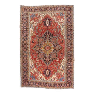 Late 19th Century Persian Serapi Rug, 12'00 X 18'04 For Sale