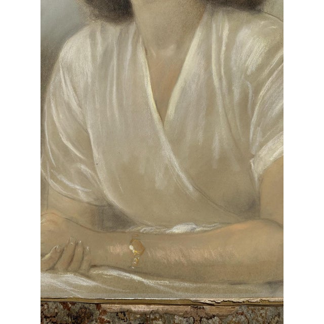 Heinrich Pforr, Still Gaze, 1948, Pastel on Paper For Sale - Image 12 of 13