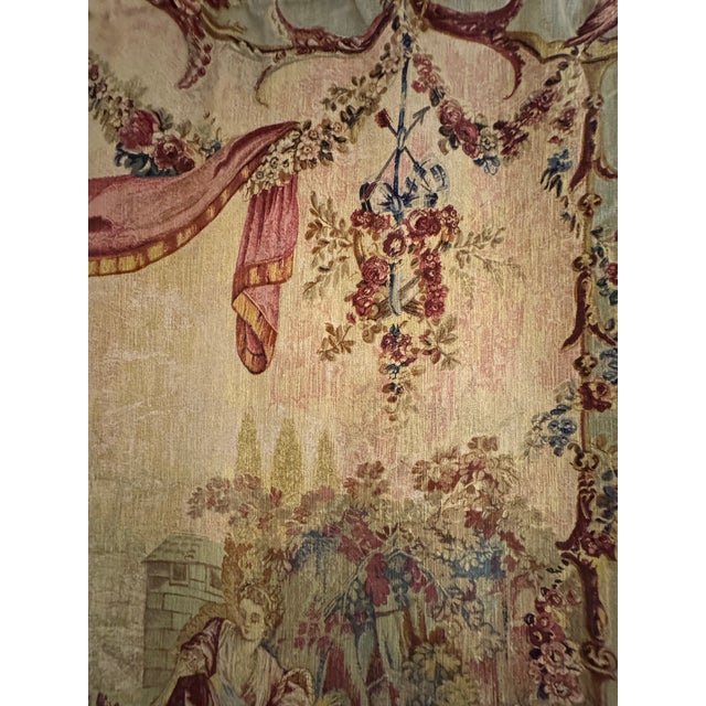 1950s French Handmade Silkscreen Tapestry “Le Mai” by Éditions D’Art De Rambouillet, After Beauvais, C. 1950s For Sale - Image 5 of 10