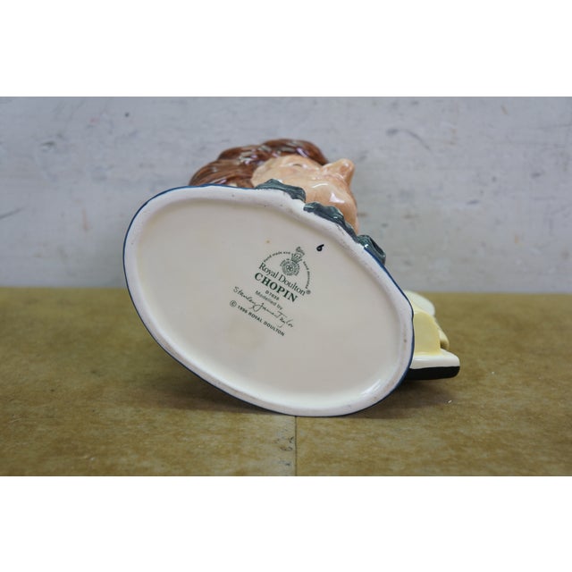 Royal Doulton English Traditional Frederic Chopin Great Composer Toby Character Jug For Sale - Image 9 of 12