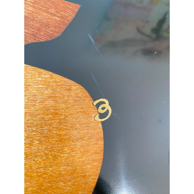 Late 20th Century Late 20th Century Couroc of Monterey Serving/Bar Tray, Charming Pig & Chicken For Sale - Image 5 of 8