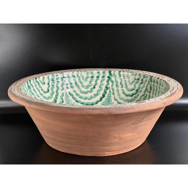 Ceramic Large Spanish Fajalauza Ceramic Lebrillo Bowl For Sale - Image 7 of 9