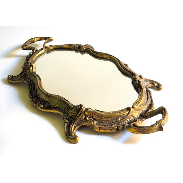 French Louis XV-style French Bronze Tray With a Smooth Mirror Finish For Sale - Image 3 of 11
