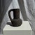 Black Ceramic Soliflore Vase with Indonesian Terracotta Handle, 1980s For Sale - Image 6 of 9