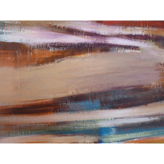 The blues feel like water to me. Original oil painting on stretched canvas.