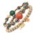 Early 21st Century Elephant & Heart Charm Design African Beaded Protection Bracelet Set For Sale - Image 5 of 6