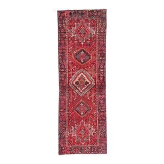 Antique Persian Heriz Rug, 03'01 X 09'03 For Sale