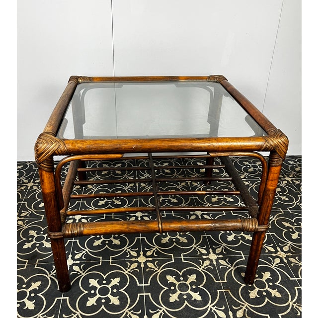 Mid-Century Bamboo Coffee Table For Sale - Image 13 of 14