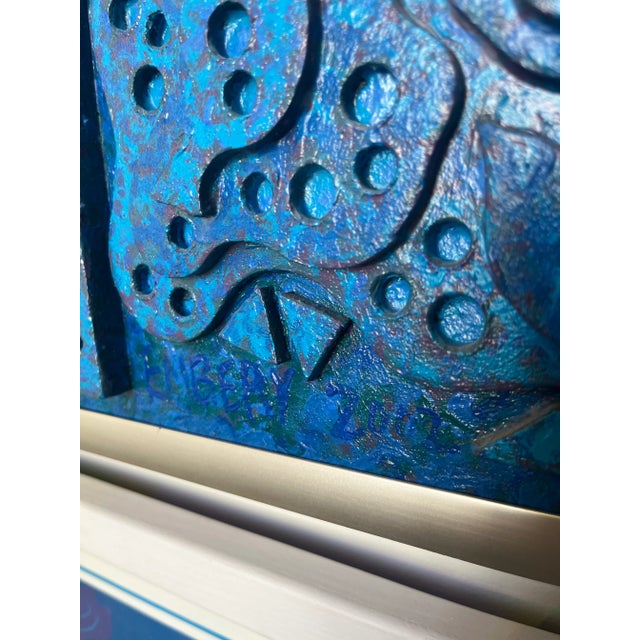 2002 "Bold Maneuvers" Abstract Mixed Media Dimensional Geometric Painting by Artist Embery For Sale - Image 10 of 12