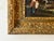 Textile Antique Oil on Canvas Small Format Painting of Military Officer Escorting an Old Woman C. 19th Century For Sale - Image 7 of 9