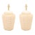 1960s Large Mid-Century Modern Ceramic Bamboo Motif Lamps - a Pair For Sale